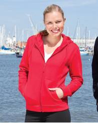 Cotton Rich Hoodie, Full Zip Ladies